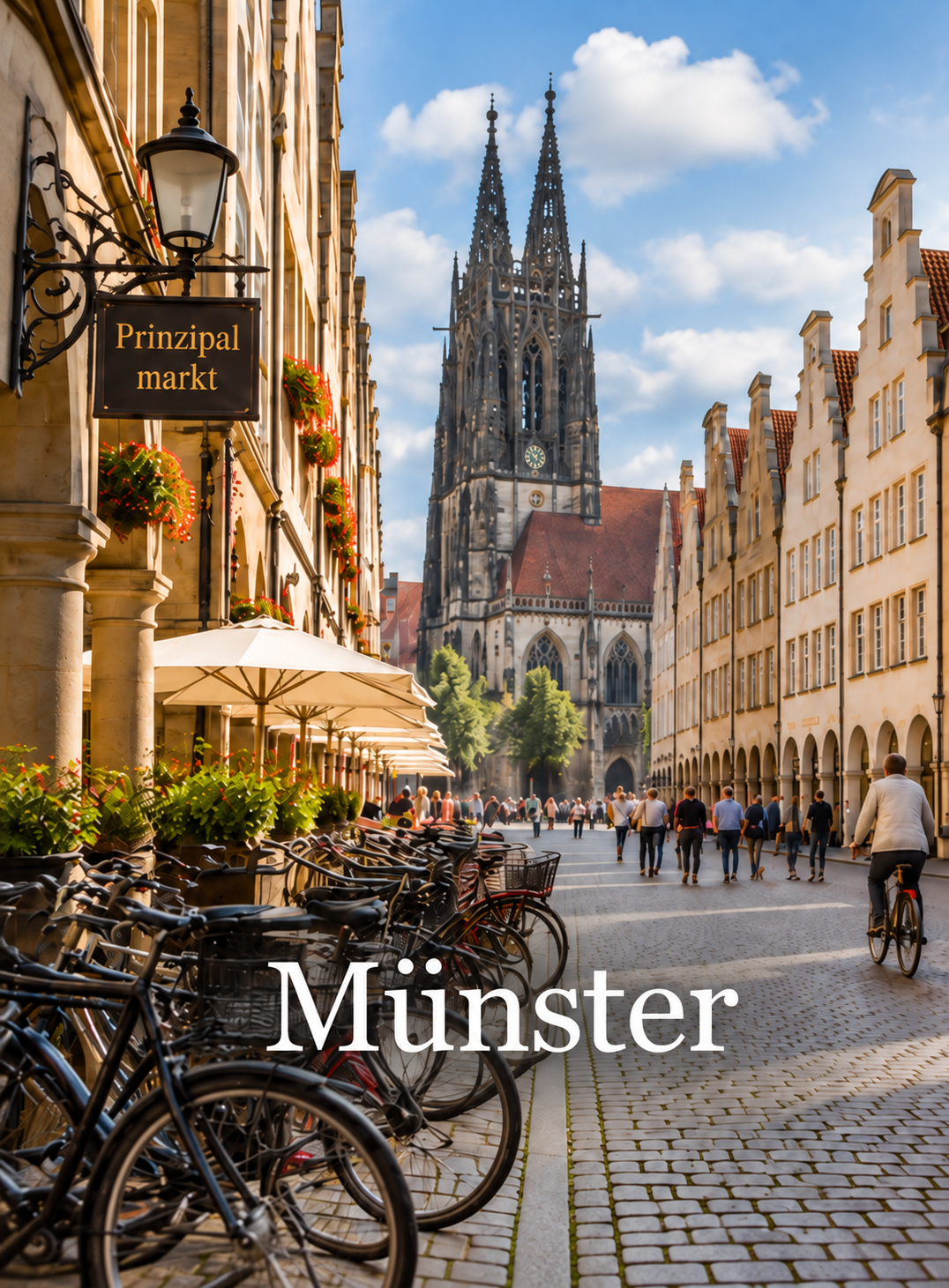Straßenszene am Prinzipalmarkt in Münster